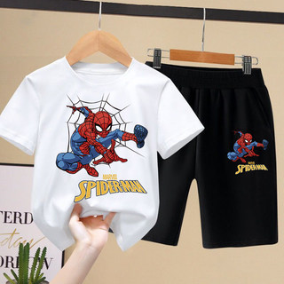 Spider-Man Short Sleeve Sports Suit Summer Thin Trend