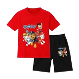 Летняя летняя одежда для мальчиков, хлопковая детская футболка с коротким рукавом, спортивный костюм для отдыха, оверсайз