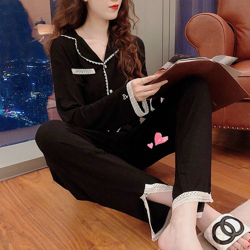 Japanese JULIPET pajamas women's spring and autumn pure cotton modal small fragrance long-sleeved home service suit