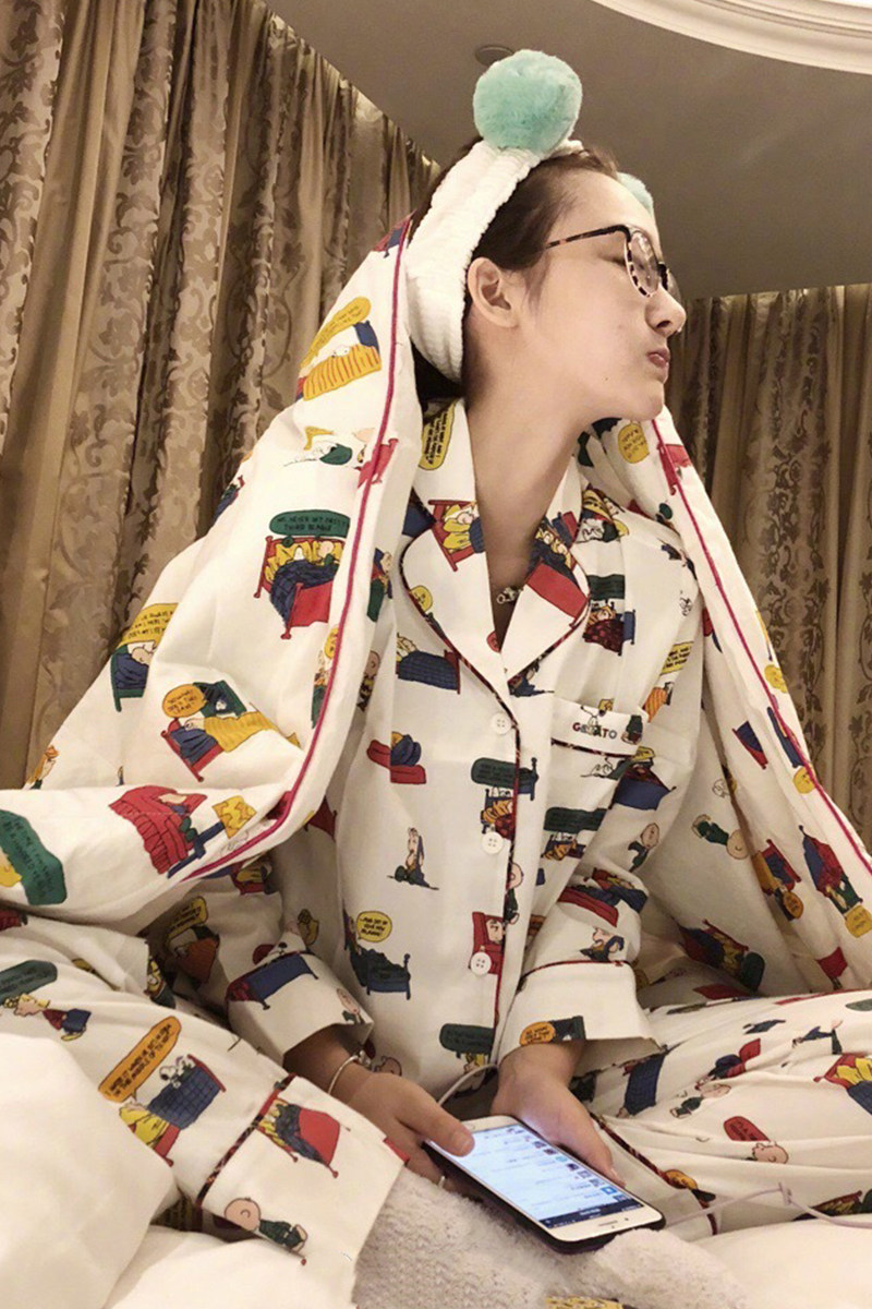 Japan JULIPET Shnubi Parenting Pyjamas Pure Cotton Long Sleeve Lovers MEN AND WOMEN'S HOME SUITS SUITS