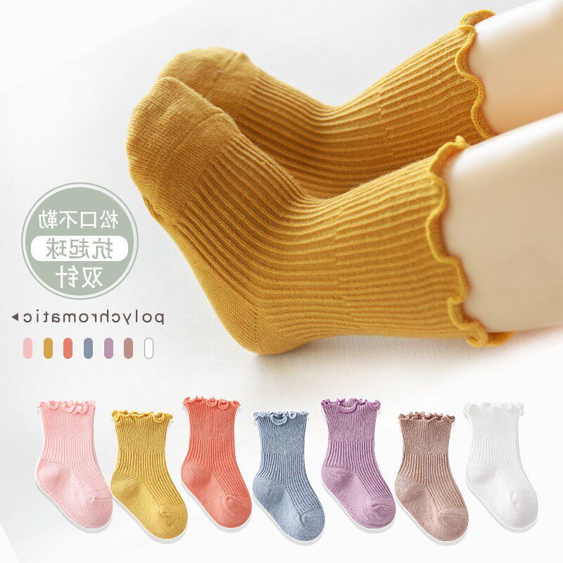 Japanese GP Baby Socks Spring Autumn Pure Cotton Slim baby Autumn Winter Children Winter middle cylinder Songstockings