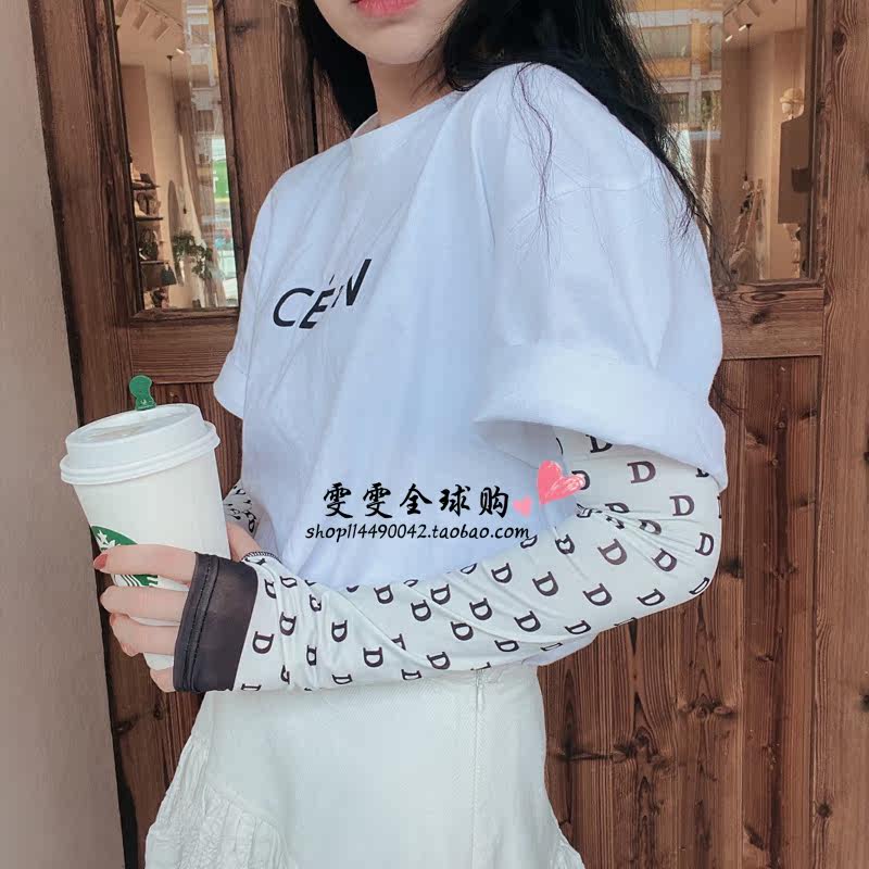 Japanese hand sleeve ice sleeve ice silk sunshade arm sunscreen female summer sleeve UV driving sleeve