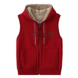 Зимняя бархатная толстовка с капюшоном, утепленный жилет подходит для мужчин и женщин для влюбленных, удерживающий тепло кардиган, увеличенная толщина