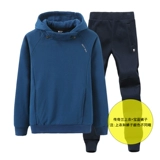 Демисезонный комплект для влюбленных, бархатная толстовка с капюшоном, трендовый утепленный спортивный костюм для отдыха