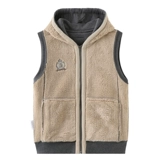 Зимняя бархатная толстовка с капюшоном, утепленный жилет подходит для мужчин и женщин для влюбленных, удерживающий тепло кардиган, увеличенная толщина