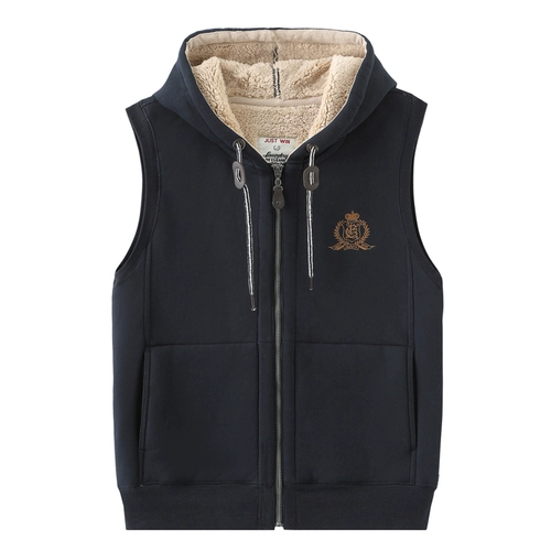 Зимняя бархатная толстовка с капюшоном, утепленный жилет подходит для мужчин и женщин для влюбленных, удерживающий тепло кардиган, увеличенная толщина