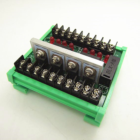 8-way optocoupler isolation plc amplification board 24V input npnp solid state transistor relay