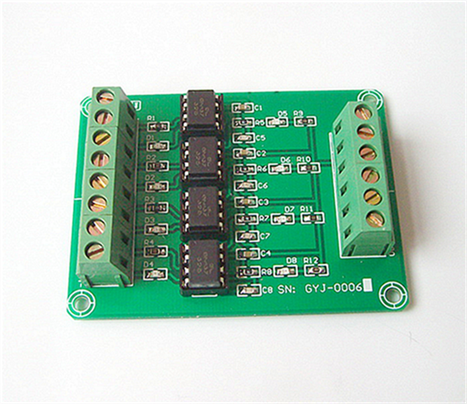 4-way access to high speed 6N137 optical coupling isolation plate high and low level conversion voltage module Output signal NPN type