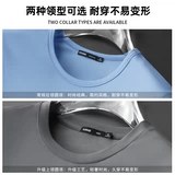 Шелковая хлопковая летняя тонкая белая цветная футболка с коротким рукавом