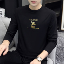 2021 autumn new long sleeve T-shirt men modal base shirt tide gold bee trend T-shirt thin