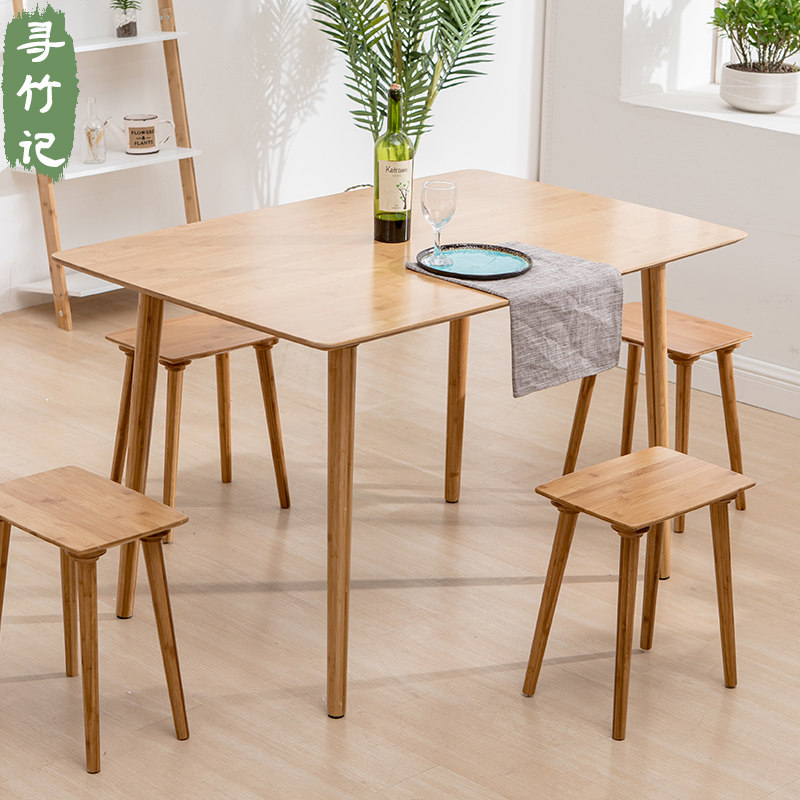 Tea table simple tea house small apartment type European modern tea table round table rectangular home eating small table economic type