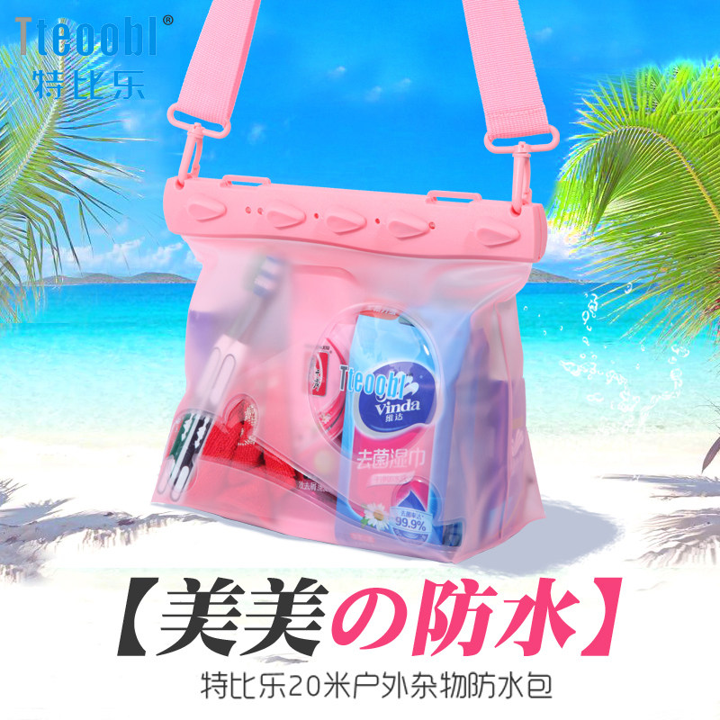 Tebile waterproof bag Waterproof bag Satchel bag Beach storage bag Water park snorkeling swimming bag Rafting equipment