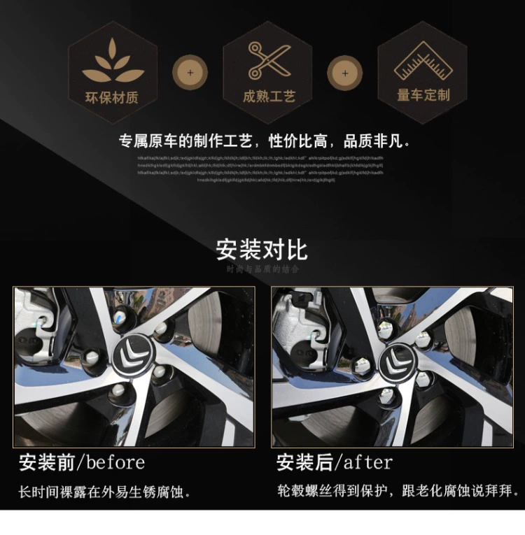 Citroen Tianyi C5 lốp vít nắp trang trí Tianyi phụ tùng ô tô Citroen Tianyi phụ kiện xe hơi đồ trang trí xe ô tô