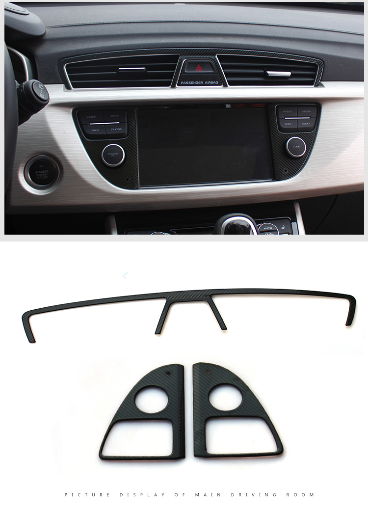 16-18 Geely Bo Yue Công cụ điều khiển trung tâm Cửa thoát khí trang trí khung sequin vá nội thất sửa đổi phụ kiện xe hơi - Ô tô nội thất Accesseries phụ kiện trang trí ô tô