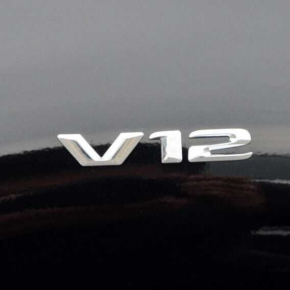 New Benz Maibach S600 Che Peugen fit V12 word mark S grade modified V12 leaf plate Label side sign post