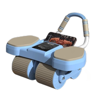 Abdominal wheel elbow support automatic rebound four-wheel abdominal muscle wheel training slim belly fitness equipment artifact sports home