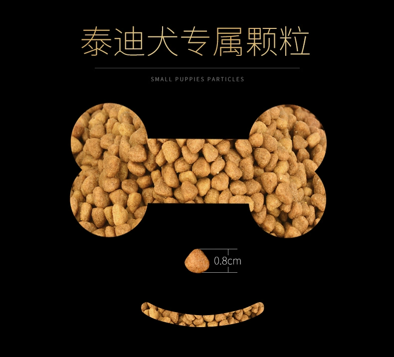 Teddy dog ​​thức ăn cho chó làm đẹp lông xé thành thức ăn cho chó thức ăn đặc biệt công thức dinh dưỡng chó nhỏ nói chung loại 5 kg - Chó Staples