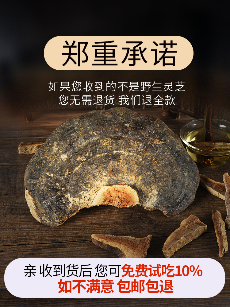 (Buy 2 get 1 free)Wild Ganoderma Lucidum slices Northeast Changbai Mountain Red Ganoderma Lucidum slices Linzhi brewing wine tea