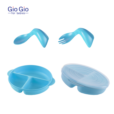 歪把勺宝宝学吃饭训练勺子