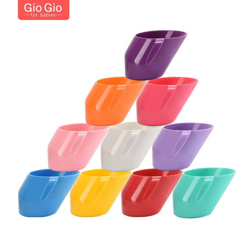 斜口训练杯婴儿宝宝学饮杯喝水杯子漱口牙刷杯幼儿园口杯儿童水杯