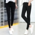 Mặc quần legging mặc phiên bản Hàn Quốc khoét lỗ 2018 mới to béo cỡ lớn MM là đôi chân phụ nữ mùa thu đông cộng với nhung dày