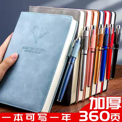 k100 general a5 office supplies notepad business diary notebook Korea hipster simple college students with stationery classroom junior high school students thick work leather