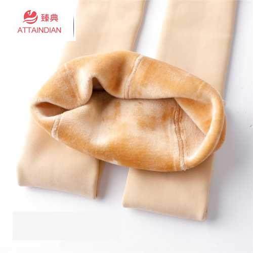 Light Leg God Instrumental Men Wear Men Winter Meat Color Beating Underpants Super Thick Autumn Winter Warm Light Leg God outside wearing silk socks-Taobao