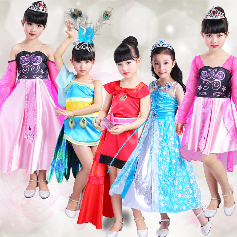 Night Roe Princess Dress Children Play Elf Dream Dolls Ins Clothes Gooey Princess Cos Ocean Dress Performance