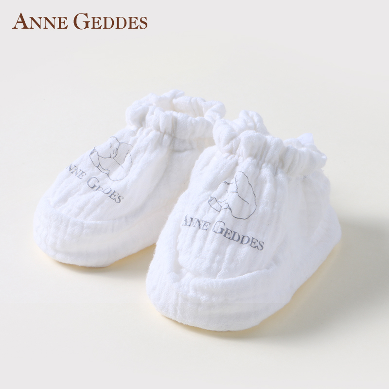 American Annegeddes Baby Gauze Foot Sleeve Summer Breathable Newborn Pure Cotton Soft Sole Shoes Home Socks-Taobao