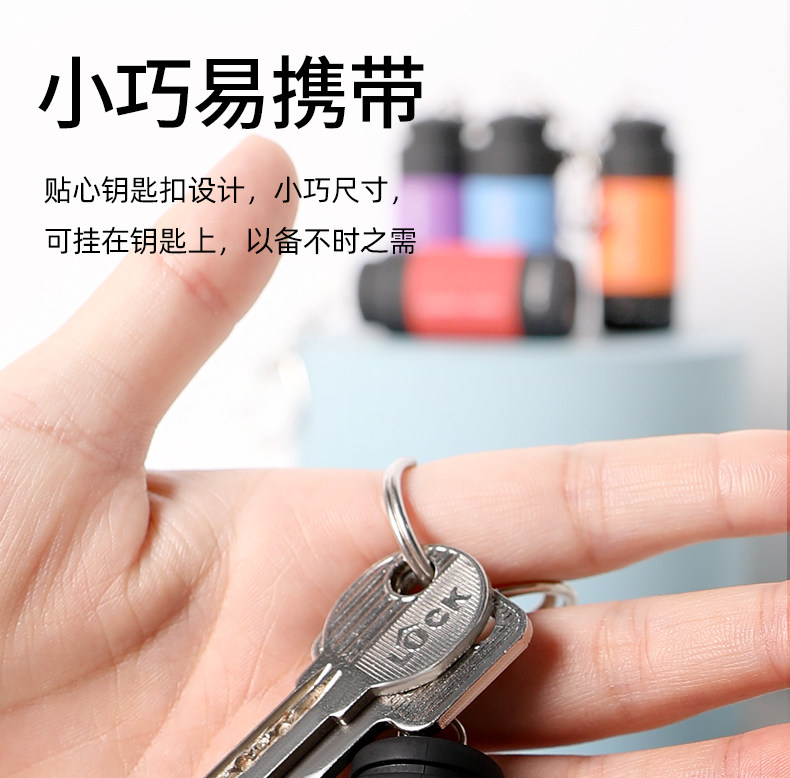 Маленький портативный фонарь, дорожный супер яркий светодиодный прожектор для школьников и студентов 