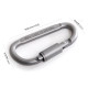 Outdoor camping mountaineering buckle large hanging buckle without lock aluminum alloy D-type quick hanging 8-character buckle ring key hook 2