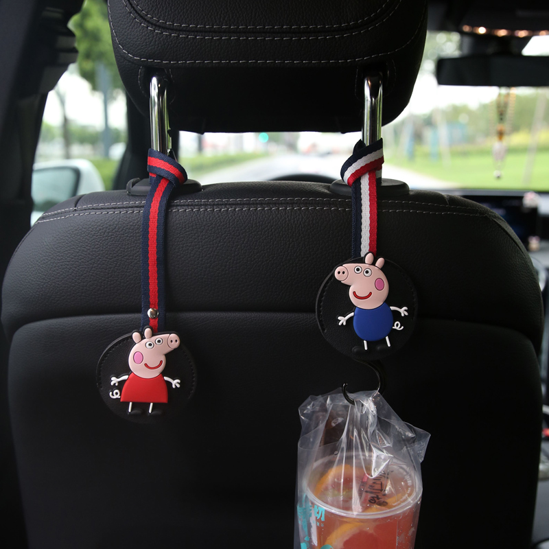 Car seat back multi-function placed car co-driver hook seat invisible storage small trailer hook car with cartoon hook