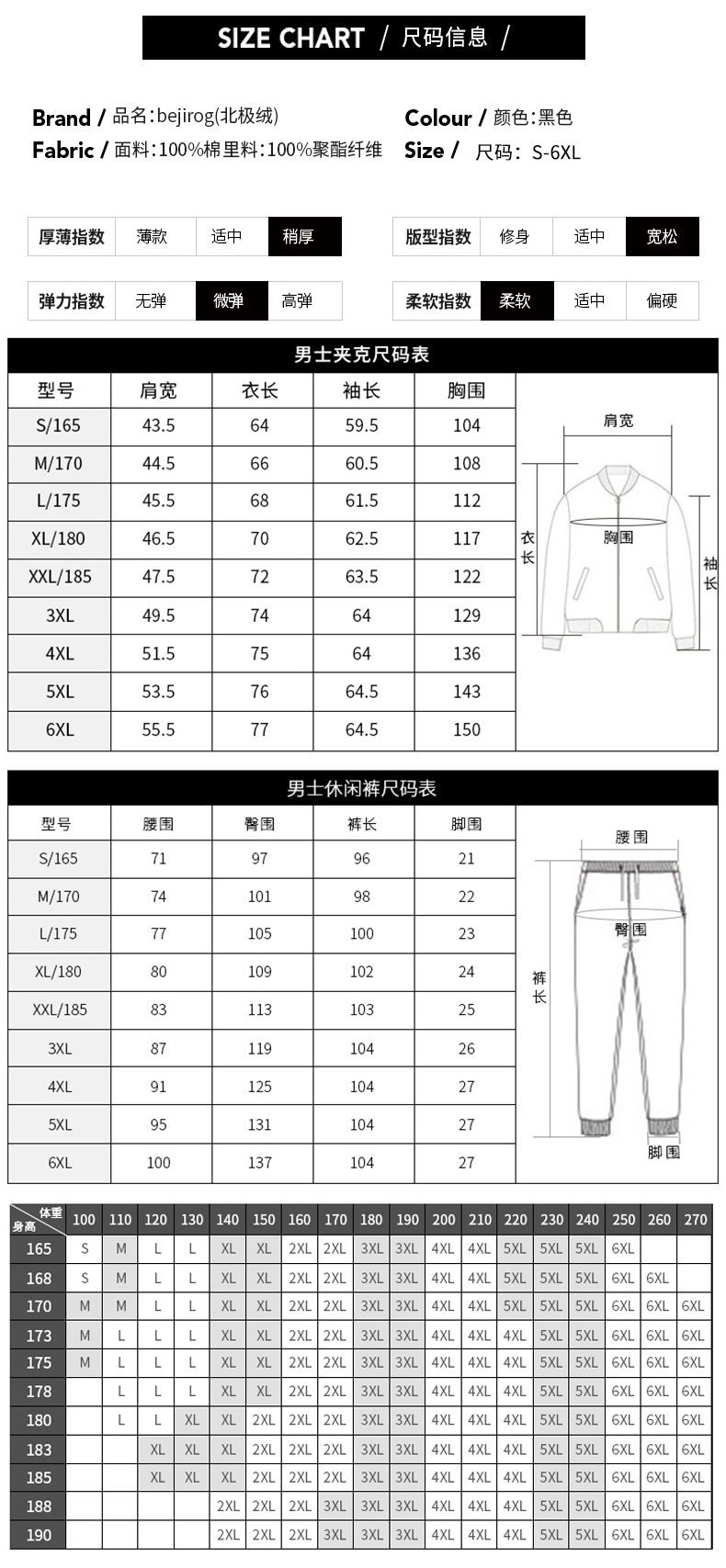 Đồng phục bóng chày phong cách Harajuku mùa đông nam cộng với nhung dày cỡ lớn áo khoác đen nam cộng với phân bón để tăng áo khoác nam áo khoác nam đẹp