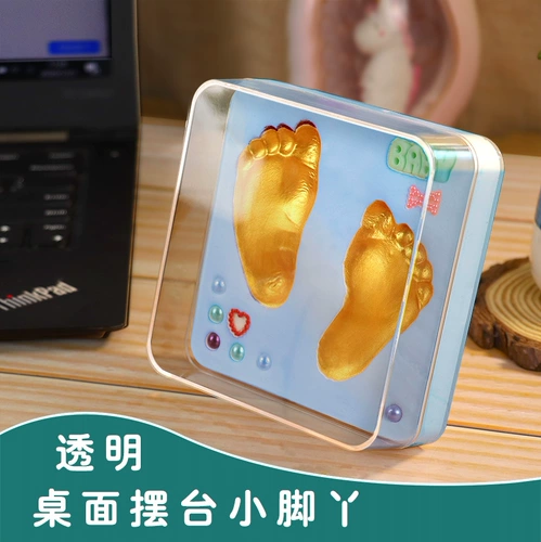 Детские отпечатки рук и ног, детская чернильная подушечка, детский настольный сувенир для новорожденных, подарок на день рождения