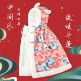 Детское демисезонное хлопковое одеяло для выхода на улицу, детский плащ, ветрозащитная зимняя толстовка с капюшоном, детская подарочная коробка, увеличенная толщина