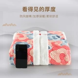 Детское демисезонное хлопковое одеяло для выхода на улицу, детский плащ, ветрозащитная зимняя толстовка с капюшоном, детская подарочная коробка, увеличенная толщина