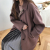 Áo khoác nữ mùa đông rộng rãi, dài đơn lẻ, áo khoác len mới mùa đông cộng với áo khoác cotton nữ dày áo khoác đẹp Áo khoác dài