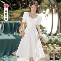 Белый, длинный, средней длины