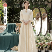 Длинный, цвета шампанского