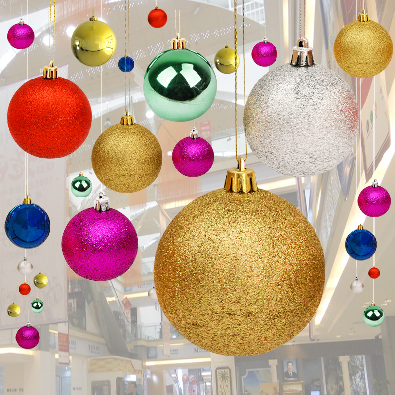 Christmas Decorations Hanging Ball Light Glitter Large Ball