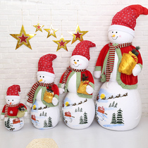Christmas size snowman Christmas foam snowman Pendulum Pieces Christmas Scene Placement Pint Decorations 1 2 Missans