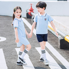 детская форма 幼儿园园服夏装儿童短袖毕业班服韩版学院风合唱服小学生校服套装