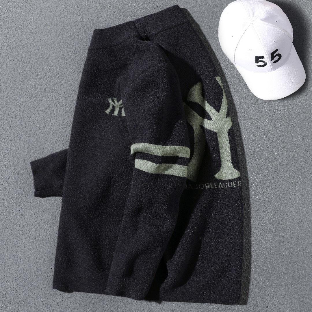 Glint thickened AA original NY imitation ferret jacket head autumn winter Korean version of high collar knit cardiovert blouse sweater