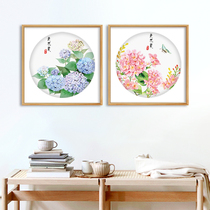 Endless summer cross embroidered 2022 new line embroidered living room Bedroom simple and slightly fresh meritocratic floral hand embroidery