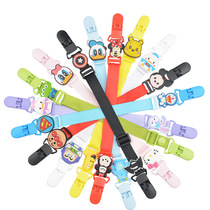 (Bud) Cute KT cat Melody anti-drip splash clip clip baby adjustable eating handkerchief clip