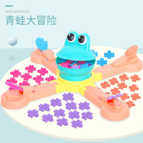 Children Fed Frogs Big Adventures Multiplayer Interactive Frogs Eat Bee Tabletop Competitive Game Frogs Fed Toys