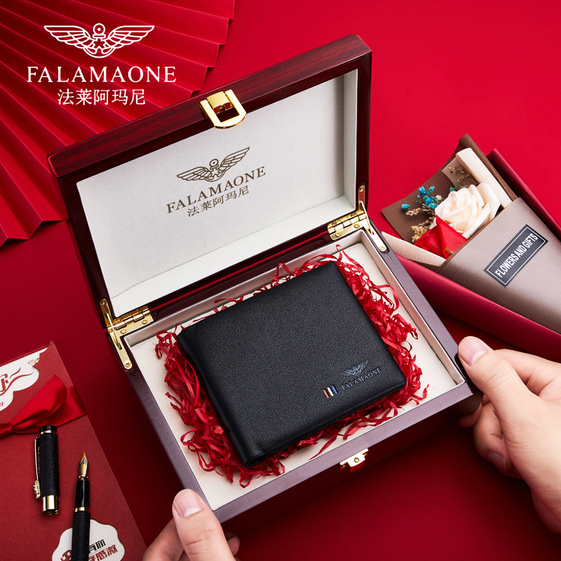 Authentic Farai Armani Men's Wallet, High-End and Practical, Birthday and Anniversary Gift for Boyfriend or Husband