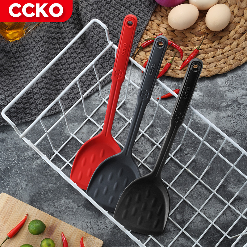 German Ccko Silicone Shovel Kitchenware Fried Vegetable Shovel Home Unhurt Small No-Stick With Special High Temperature Resistant Frying Spoon Pan Shovel