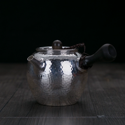 成谦 Чайный сервиз, глянцевый чай, заварочный чайник ручной работы, серебряный браслет, серебро 925 пробы
