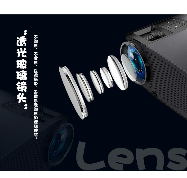 Le Jiada YG660 Máy chiếu văn phòng 3D Giải trí gia đình nhỏ HD Điện thoại di động Máy chiếu Mini Mini Rạp hát tại nhà Không dây wifi1080 Di động Android Thông minh Không có TV